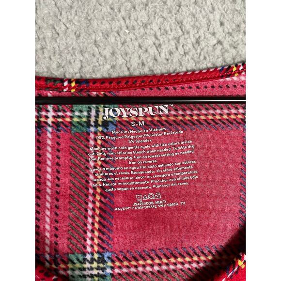 Joyspun Women's Red Plaid Snuggle Nightgown‎ Pajama Shirt Size Small Soft Lounge - Picture 3 of 7